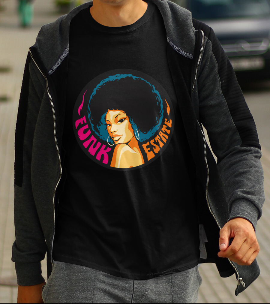 Funk Estate Afro Groove Vintage Style T-Shirt