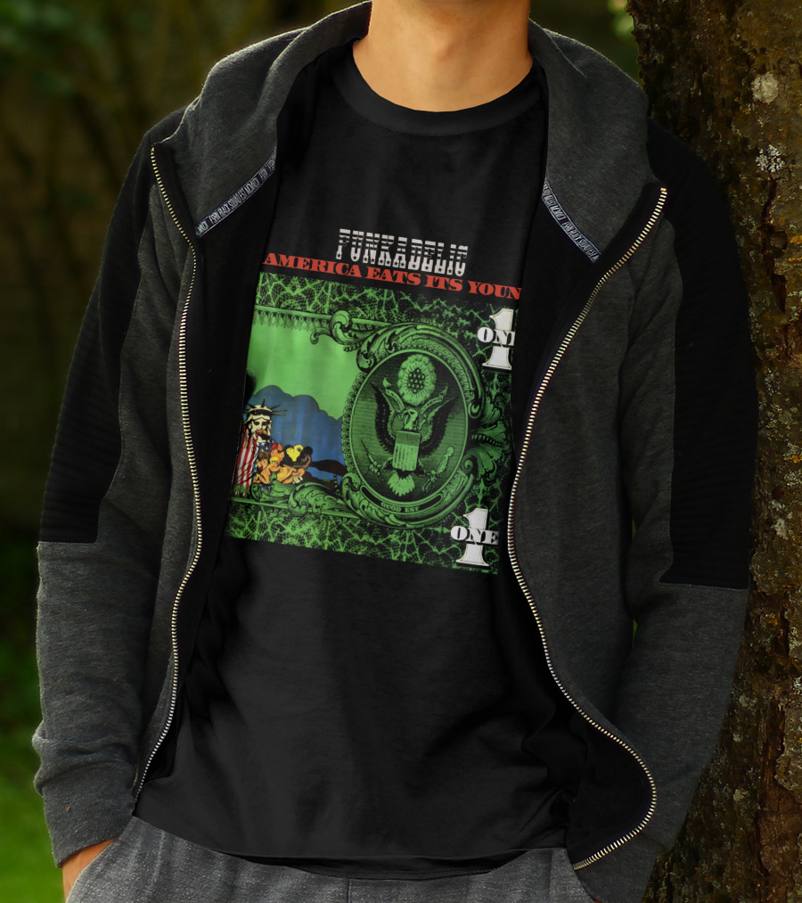 Funkadelic America Eats Its Young One Dollar Bill T-Shirt