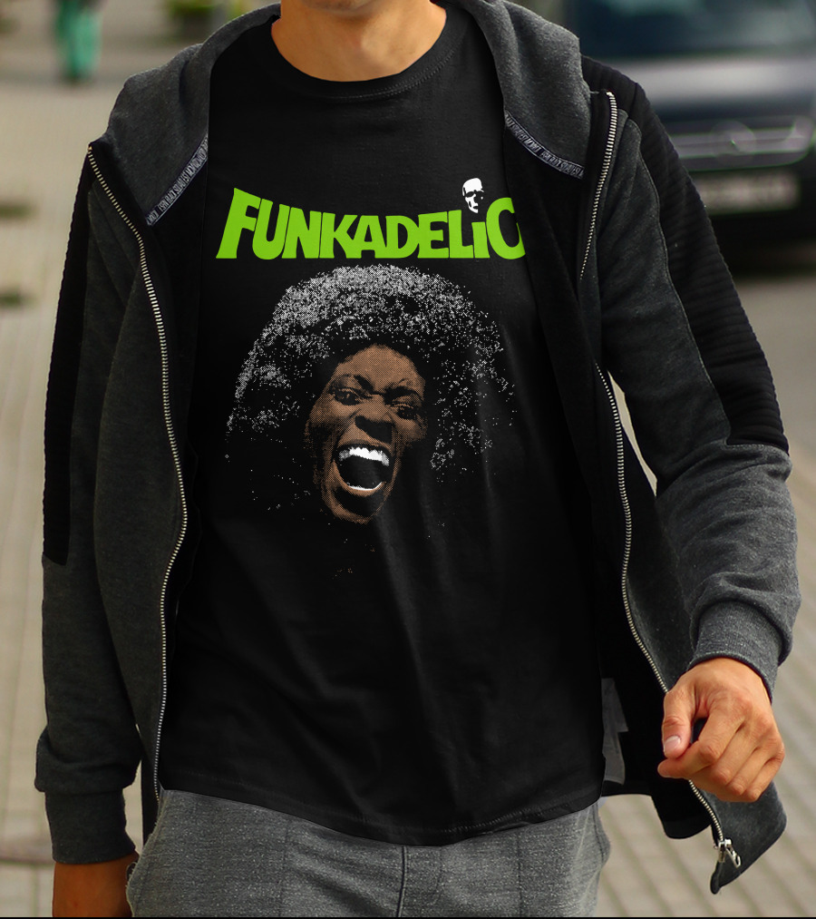 Funkadelic Logo With Screaming Woman And Skull T-Shirt