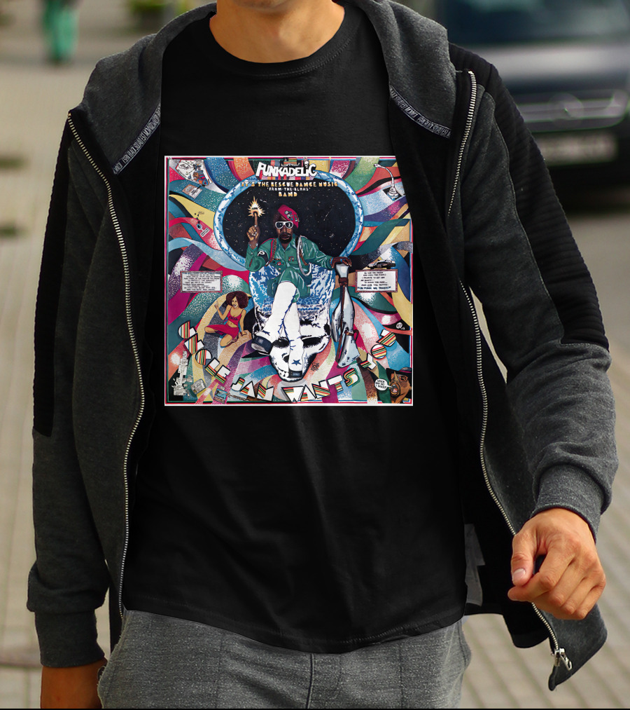 Funkadelic The Electric Spanking Of War Babies P-Funk George Clinton Album Art T-Shirt