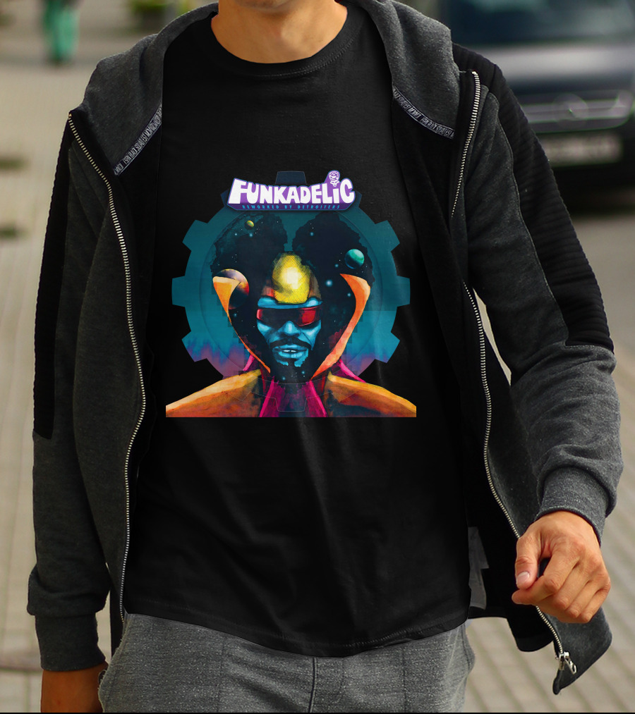 Funkadelic Legends By Detroiterz Iconic Afro-Futuristic Art T-Shirt