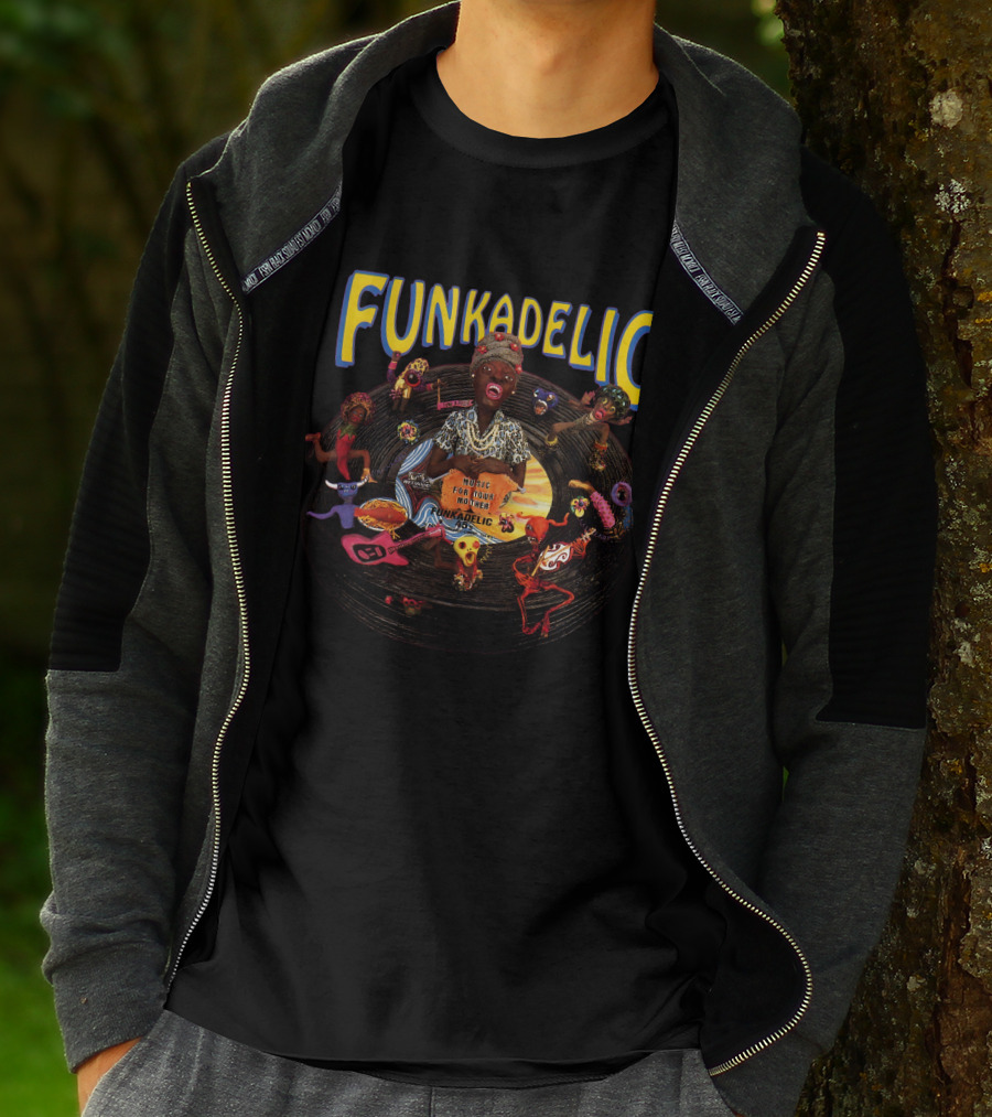 Funkadelic Maggot Brain Album Cover Mural For A Mind Funkadelic T-Shirt