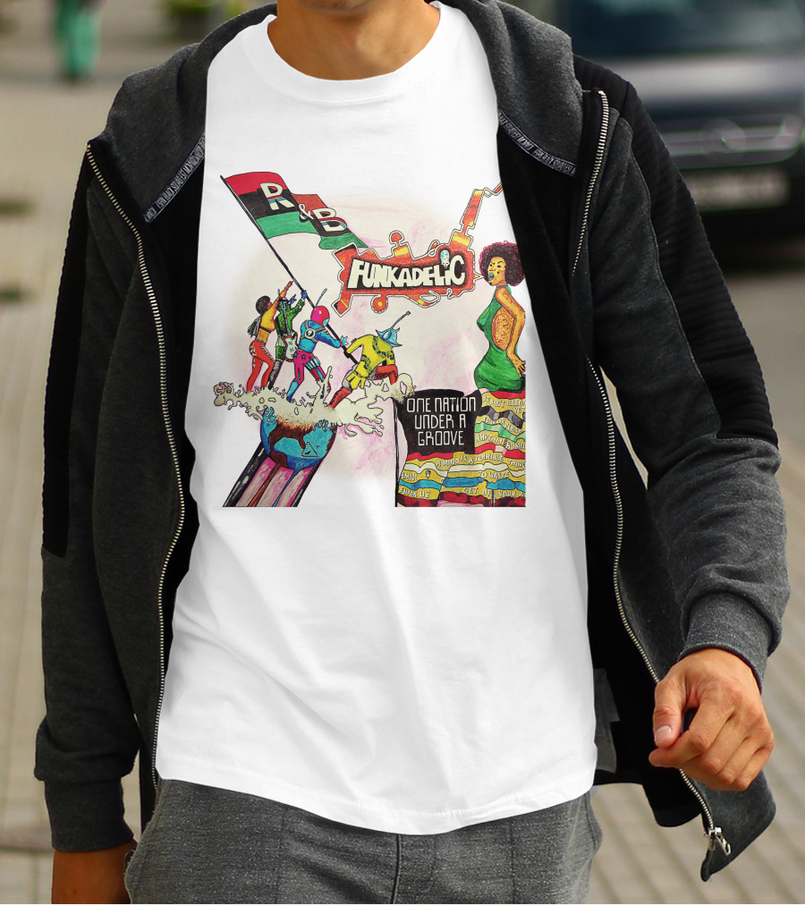 Funkadelic One Nation Under A Groove R&B Psychedelic Style T-Shirt