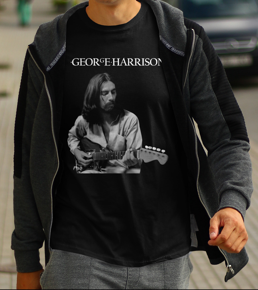 George Harrison Playing Guitar T-Shirt