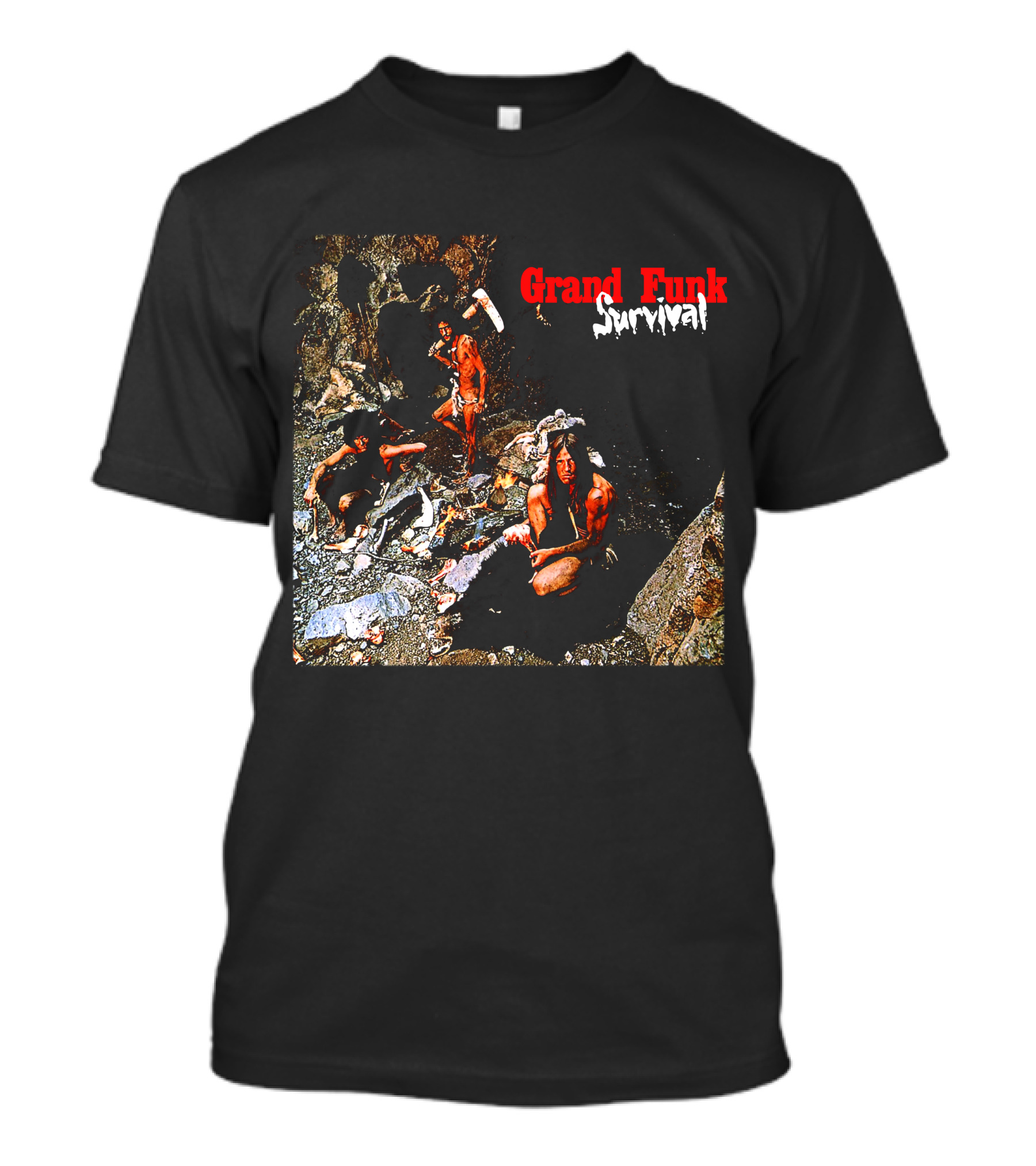 Grand Funk Railroad Survival Album Cover T-Shirt