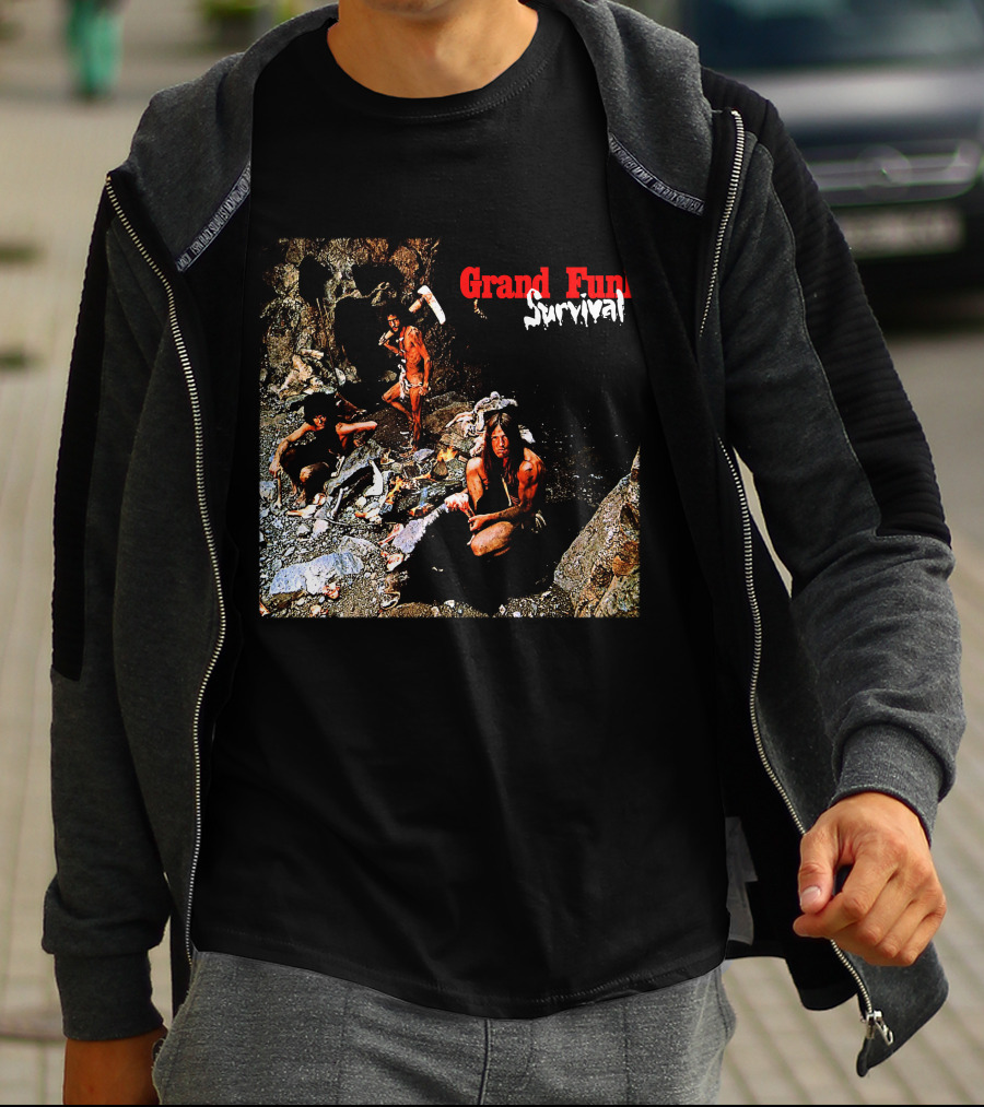 Grand Funk Railroad Survival Album Cover T-Shirt