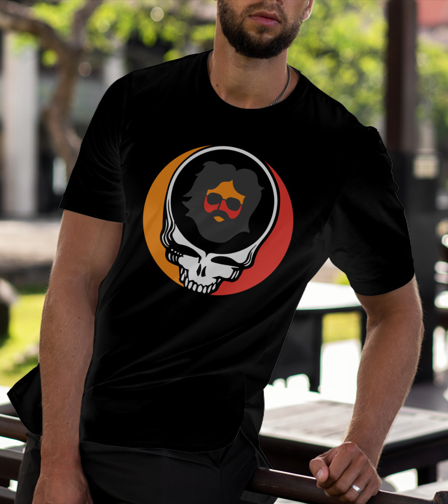 Gd Skull Icon With Sunglasses And Beard Retro T-Shirt