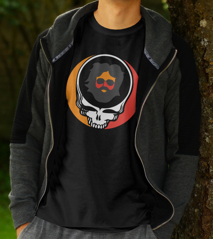 Gd Skull Icon With Sunglasses And Beard Retro T-Shirt