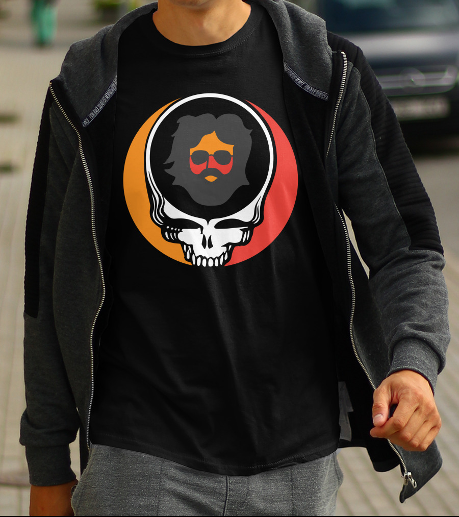Gd Skull Icon With Sunglasses And Beard Retro T-Shirt