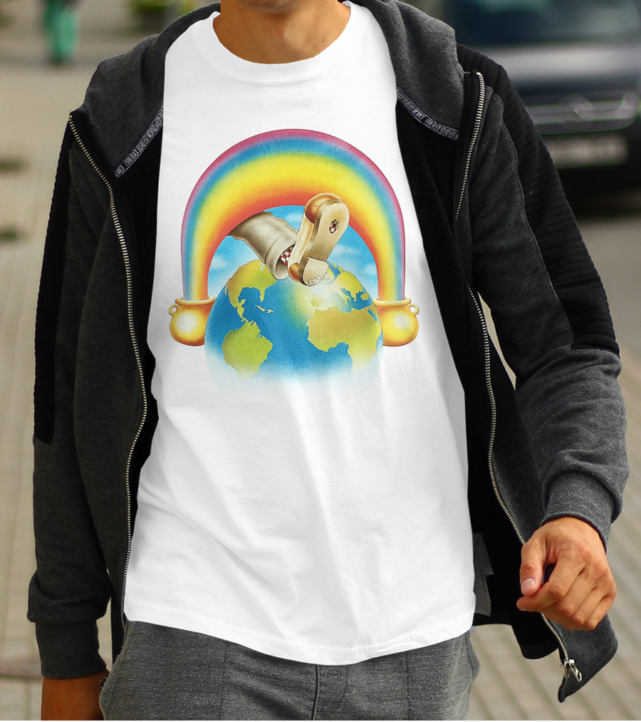 Earth Rainbow Footphone T-Shirt