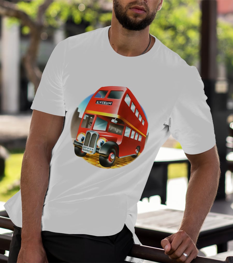 Europe '72 Series 5 - Strand Lyceum London England 5-23-1972 Double Decker Bus T-Shirt