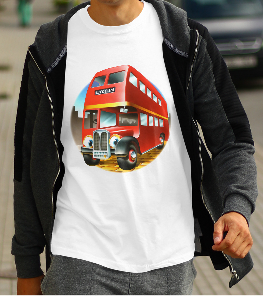 Europe '72 Series 5 - Strand Lyceum London England 5-23-1972 Double Decker Bus T-Shirt