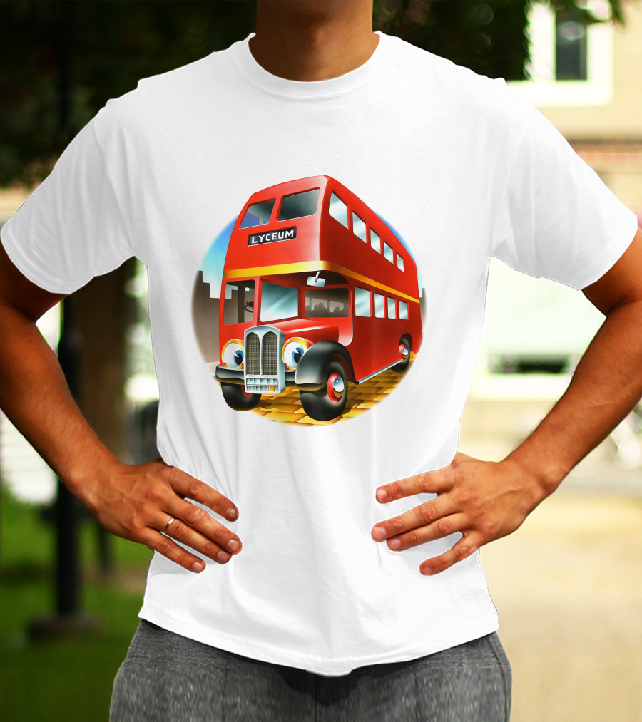 Europe '72 Series 5 - Strand Lyceum London England 5-23-1972 Double Decker Bus T-Shirt