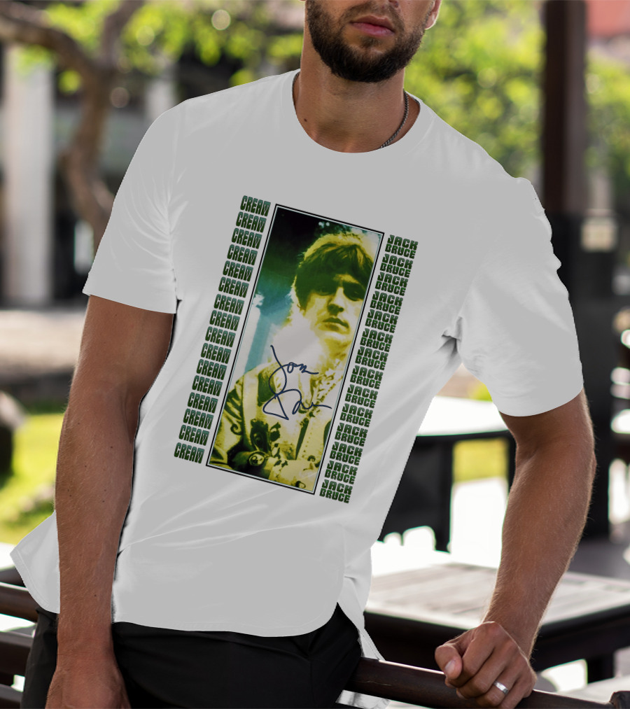 Cream Jack Bruce Signature Portrait T-Shirt