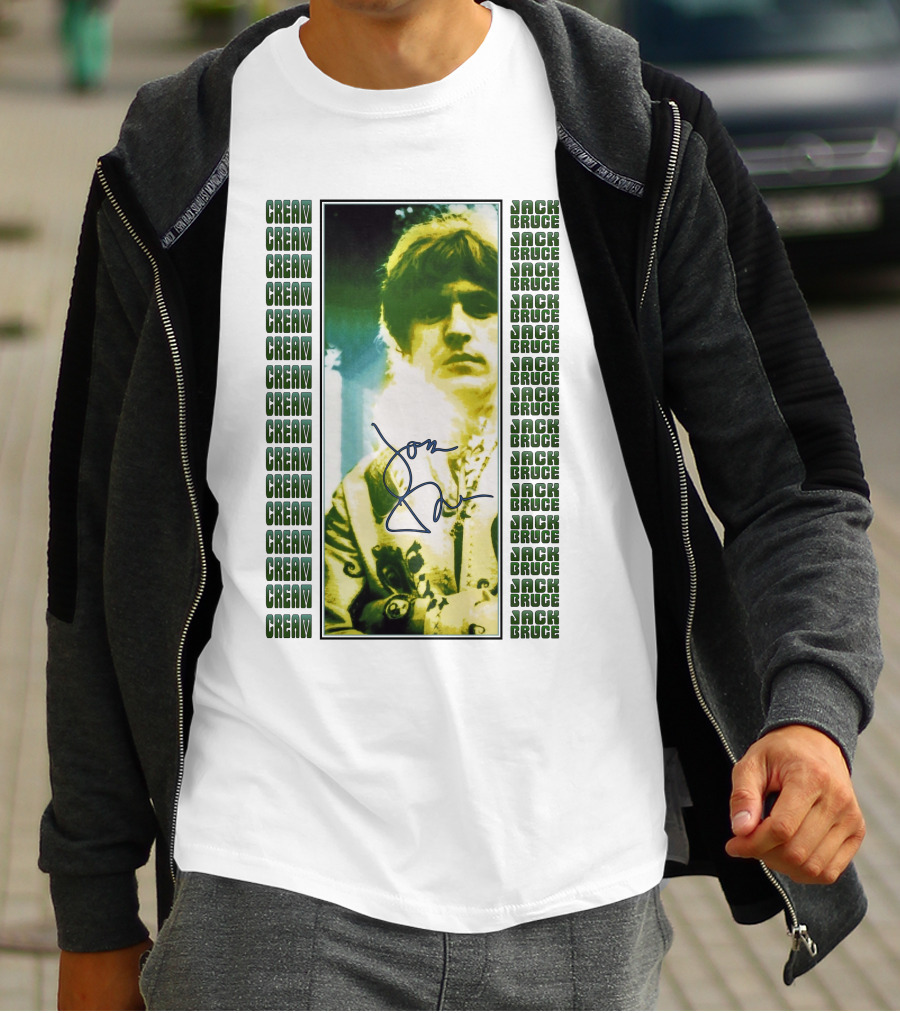 Cream Jack Bruce Signature Portrait T-Shirt