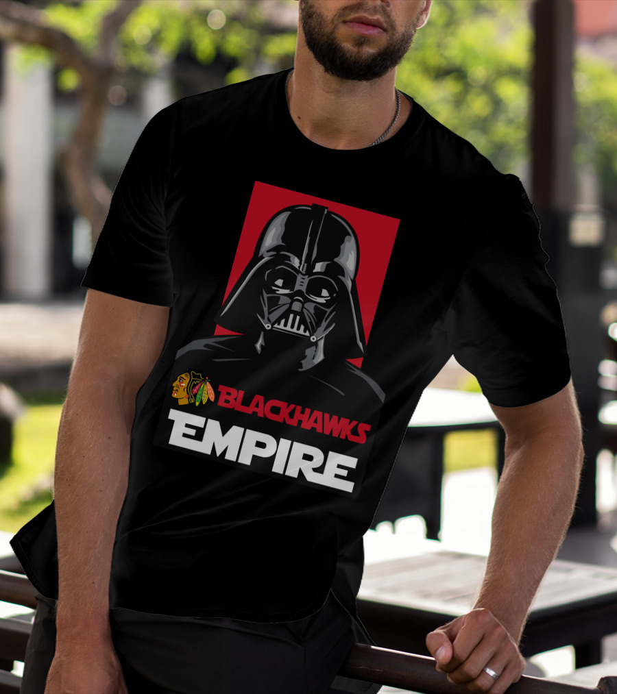 Chicago Blackhawks Darth Vader Blackhawks Empire NHL T-Shirt