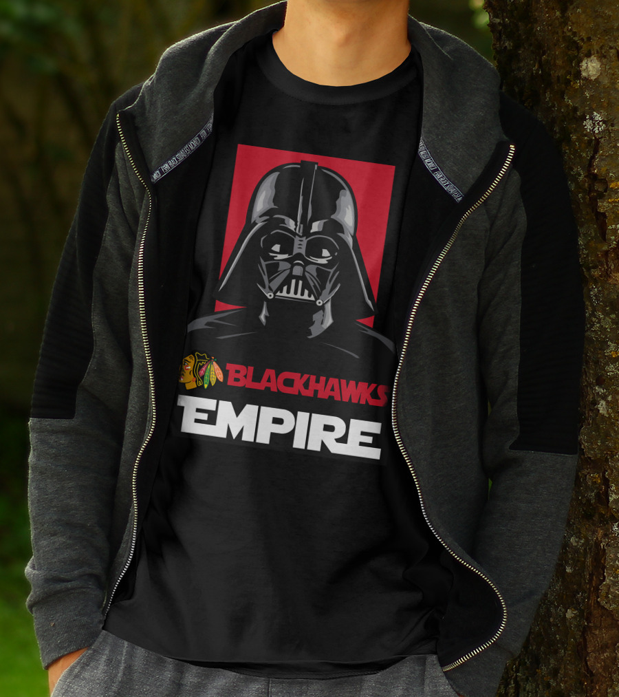 Chicago Blackhawks Darth Vader Blackhawks Empire NHL T-Shirt