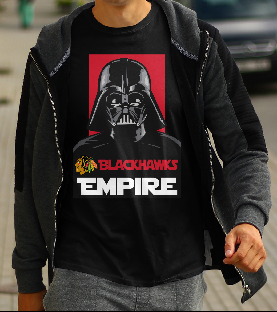 Chicago Blackhawks Darth Vader Blackhawks Empire NHL T-Shirt