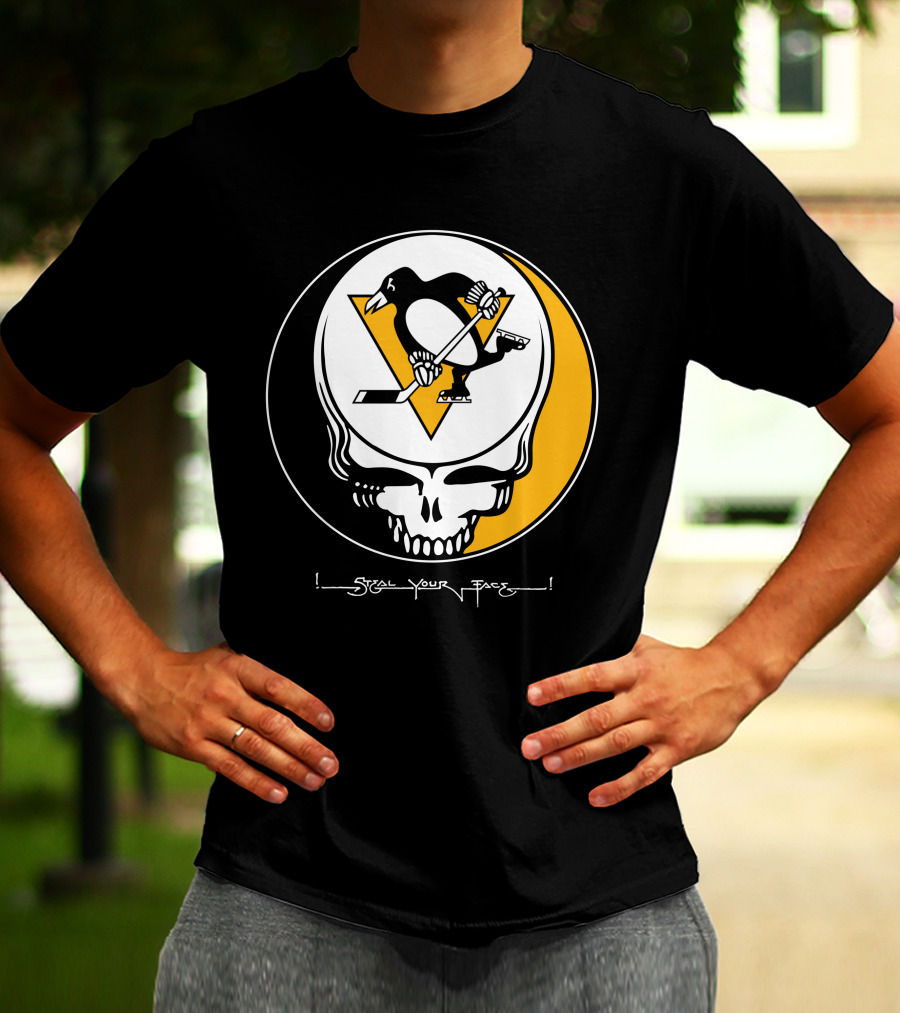 Steal Your Face Grateful Dead Pittsburgh Penguins T-Shirt
