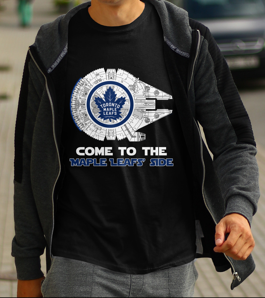 Toronto Maple Leafs Millennium Falcon Come To The Maple Leafs' Side T-Shirt