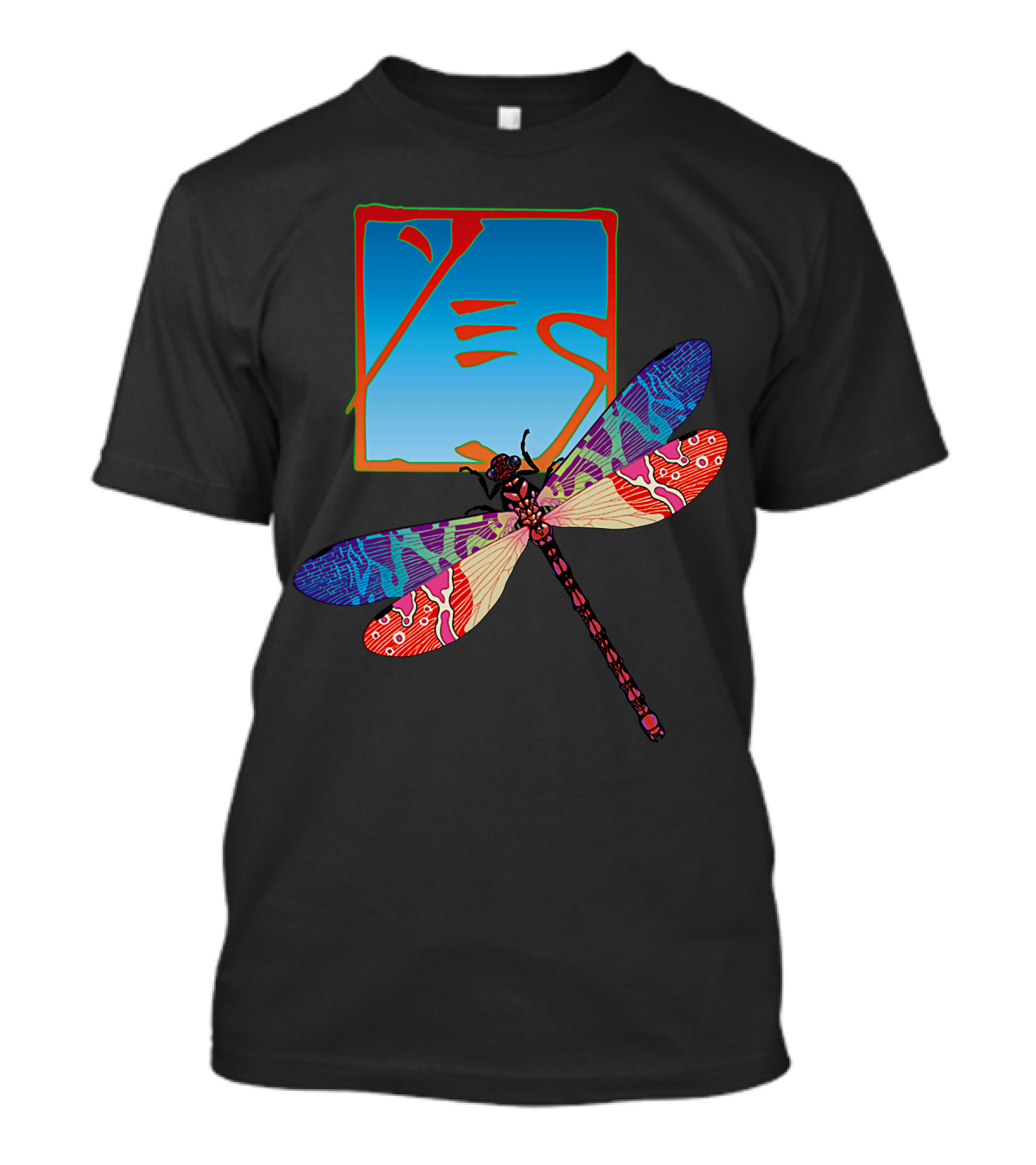 Dragonfly Psychedelic Artwork T-Shirt