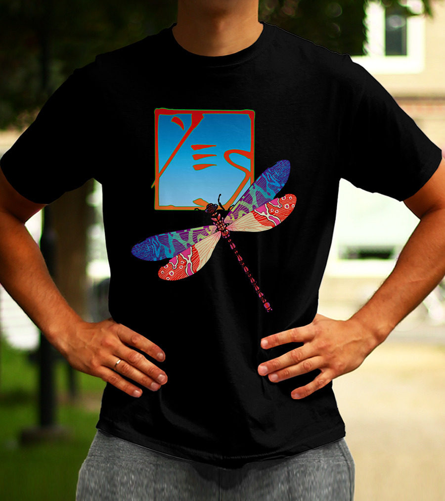 Dragonfly Psychedelic Artwork T-Shirt