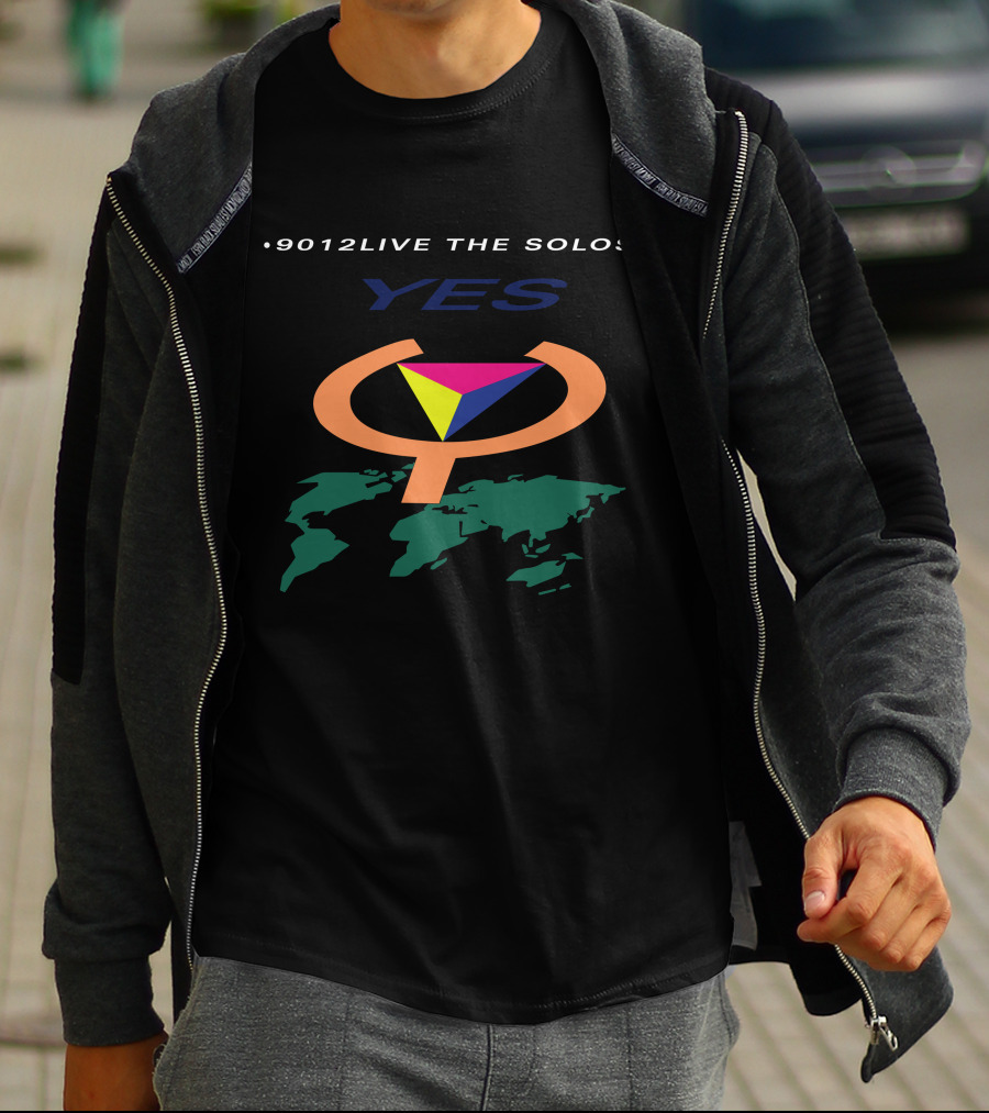 Yes 9012Live The Solos World Map Tri-Color Symbol T-Shirt