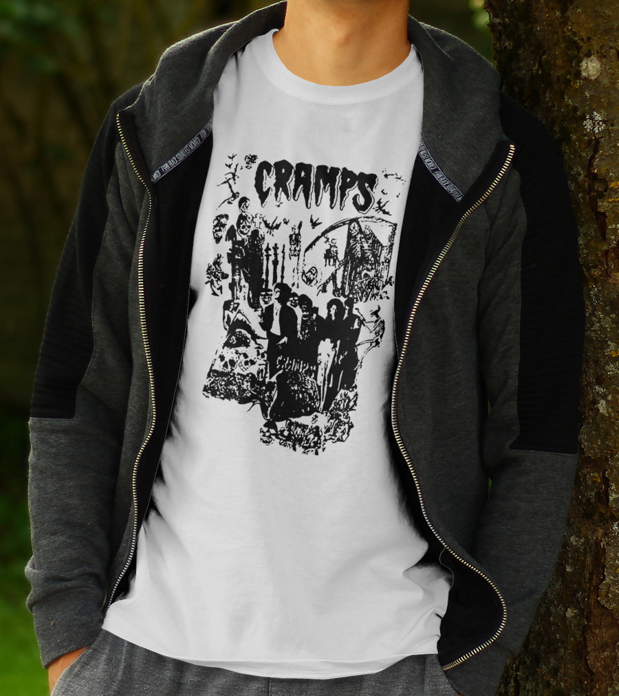 Cramps Gothic Horror Collage Tcr T-Shirt
