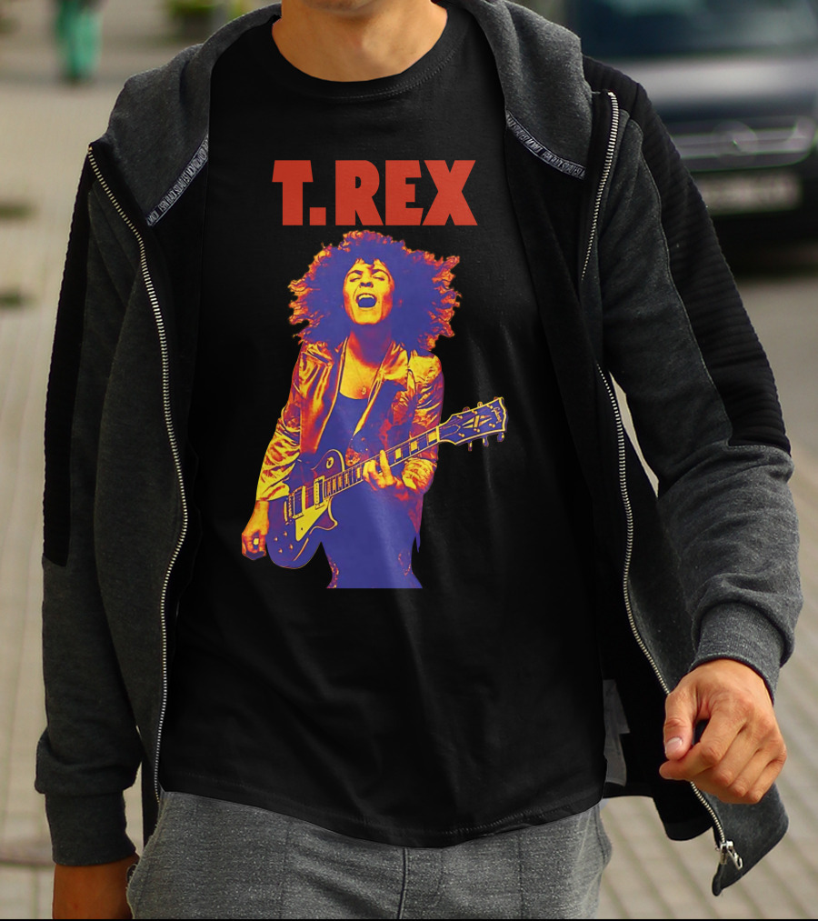 T. Rex Electric Guitar Glam Rock T-Shirt