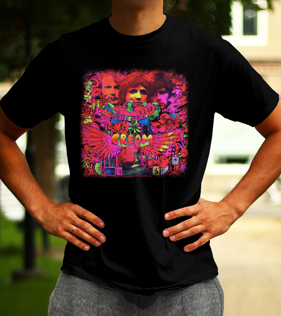 Disraeli Gears Cream Psychedelic Album Art 1967 T-Shirt