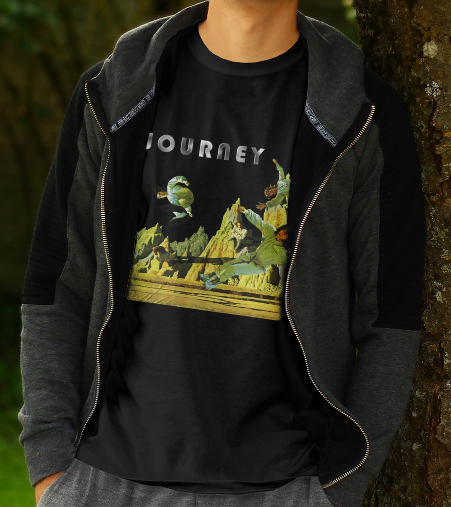 Journey Space-Themed Surreal Landscape Adventure T-Shirt