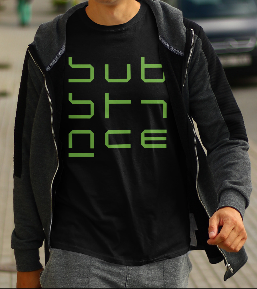 Substance Green Geometric T-Shirt