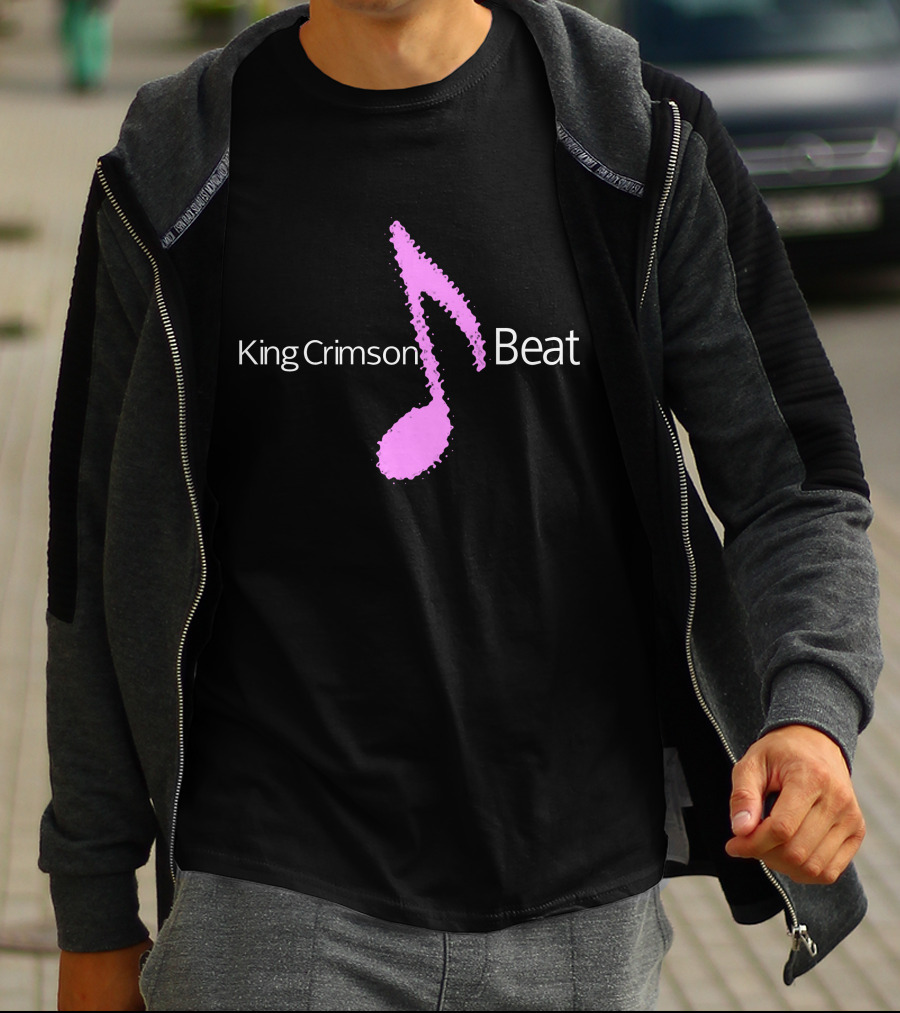 King Crimson Beat Pink Musical Note T-Shirt