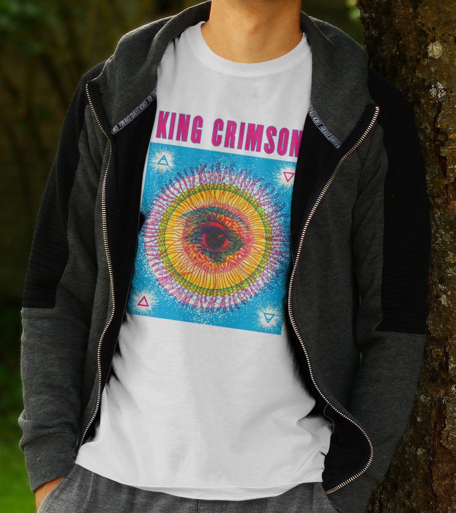 King Crimson Psychedelic Eye Geometric T-Shirt