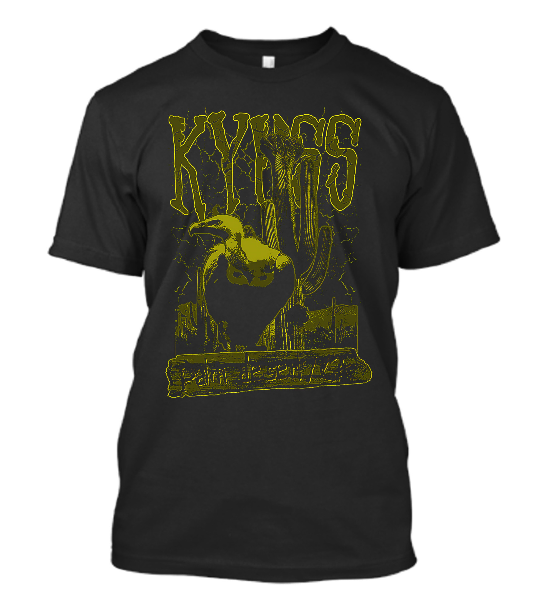 Kyuss Palm Desert Ca Cactus And Vulture Artwork T-Shirt