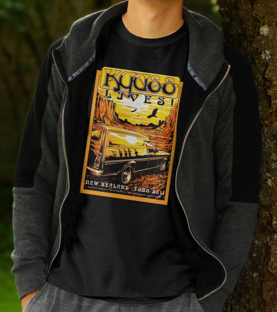 Kyuss Lives New Zealand Tour 2011 T-Shirt