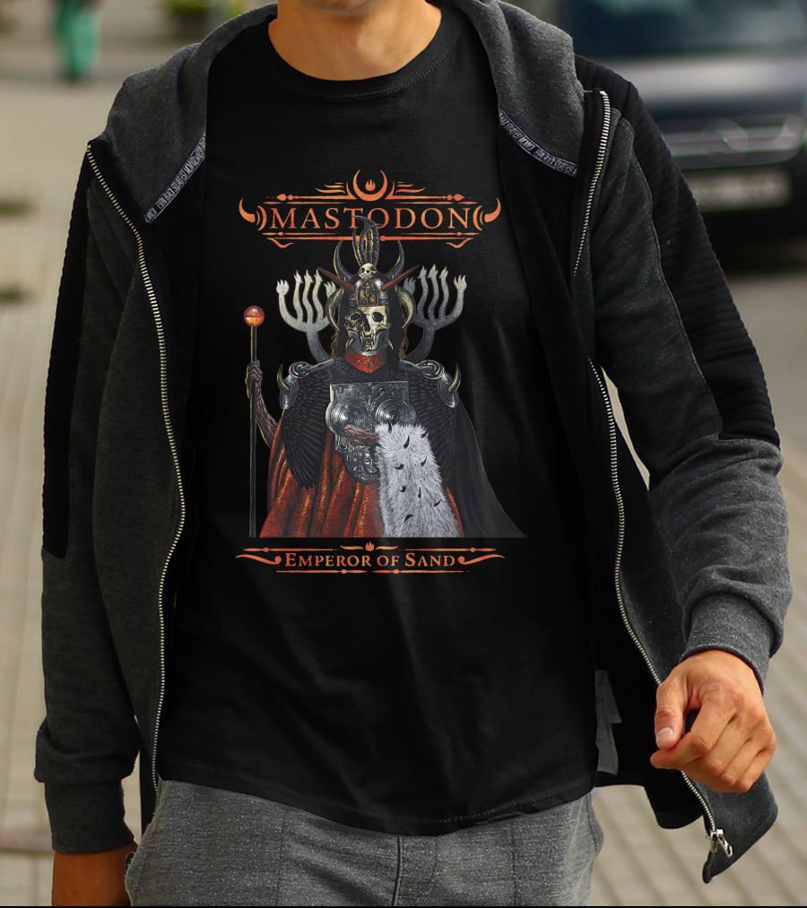 Mastodon Emperor Of Sand Skull Warrior T-Shirt