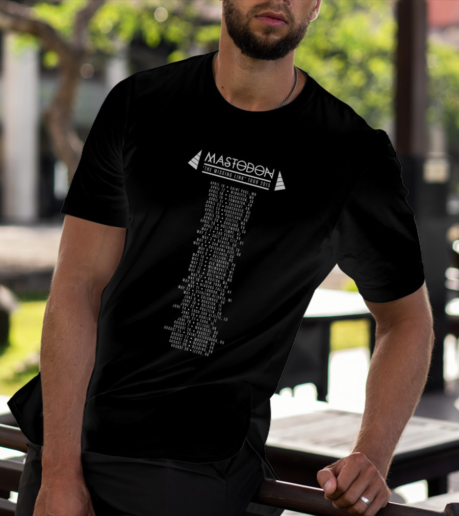Mastodon The Missing Link Tour 2015 Dates And Locations T-Shirt