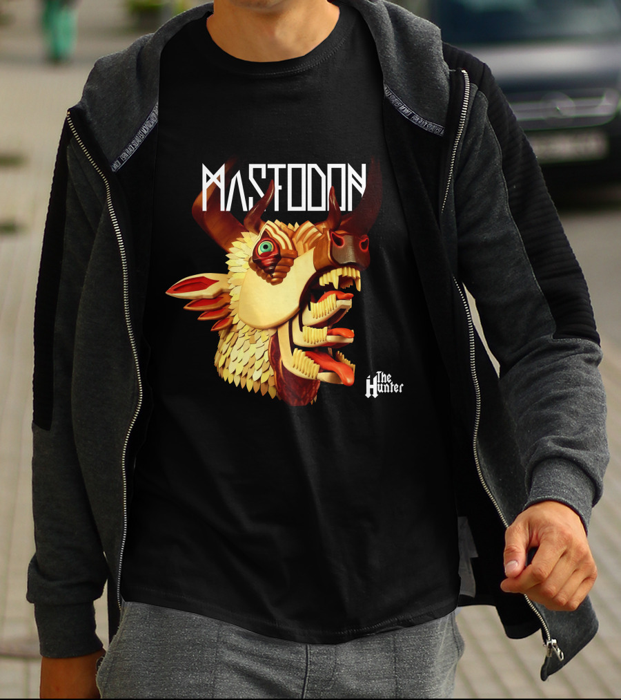 Mastodon The Hunter 3D Animal Head T-Shirt