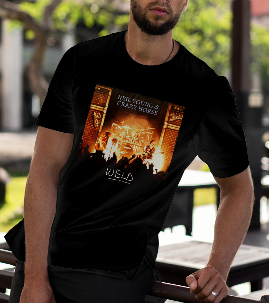 Neil Young & Crazy Horse Weld Live Performance Stage Amps T-Shirt