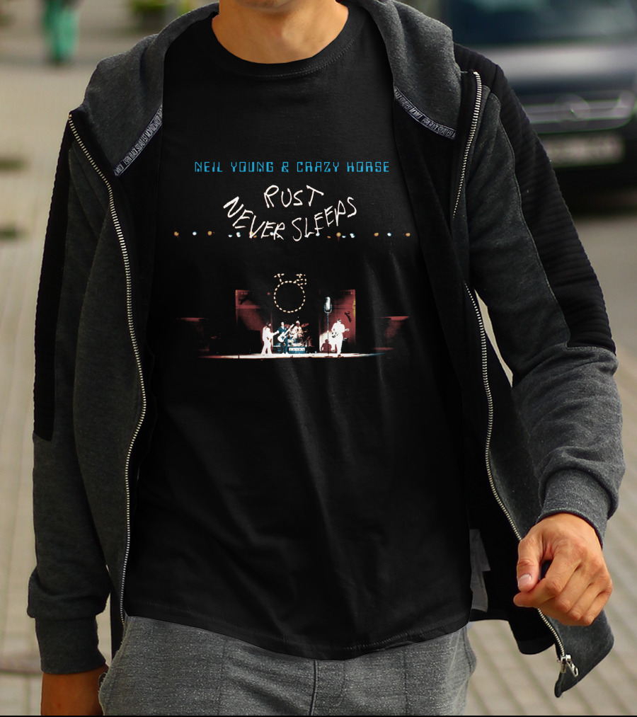 Neil Young & Crazy Horse Rust Never Sleeps Concert Scene T-Shirt