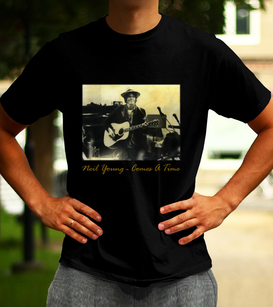 Neil Young - Comes A Time Accompanied Guitar Performance T-Shirt