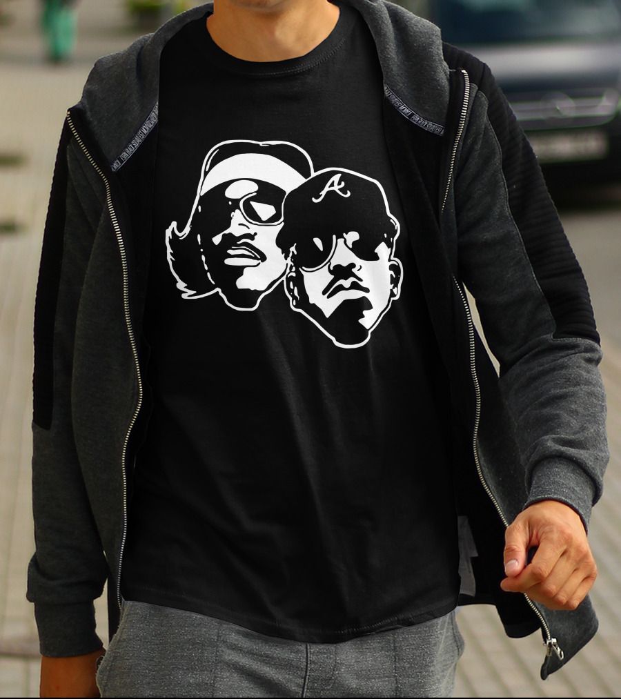 Outkast Andre 3000 Big Boi Silhouette Iconic Hip Hop Duo Baseball Cap Sunglasses T-Shirt