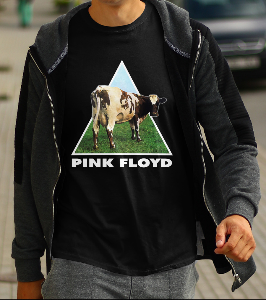 Pfl(43) Pink Floyd Atom Heart Mother Album Cow T-Shirt