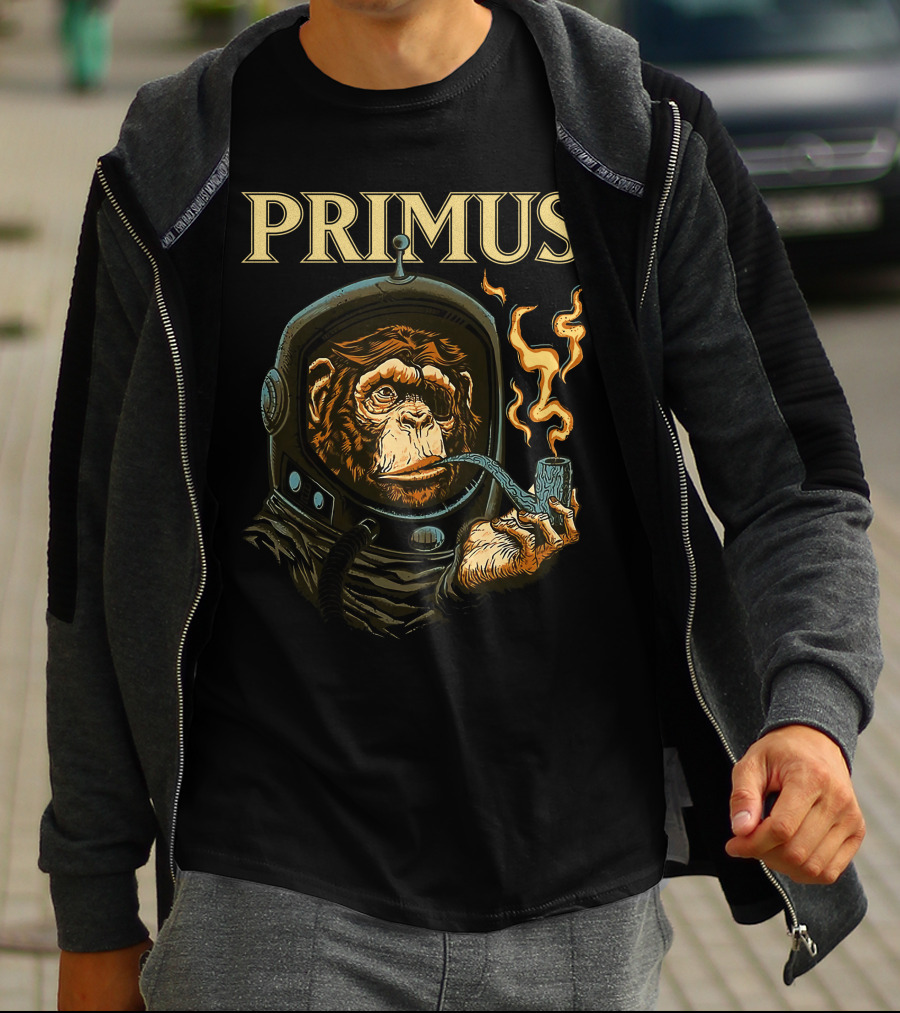 Primus Space Monkey Smoking Pipe T-Shirt