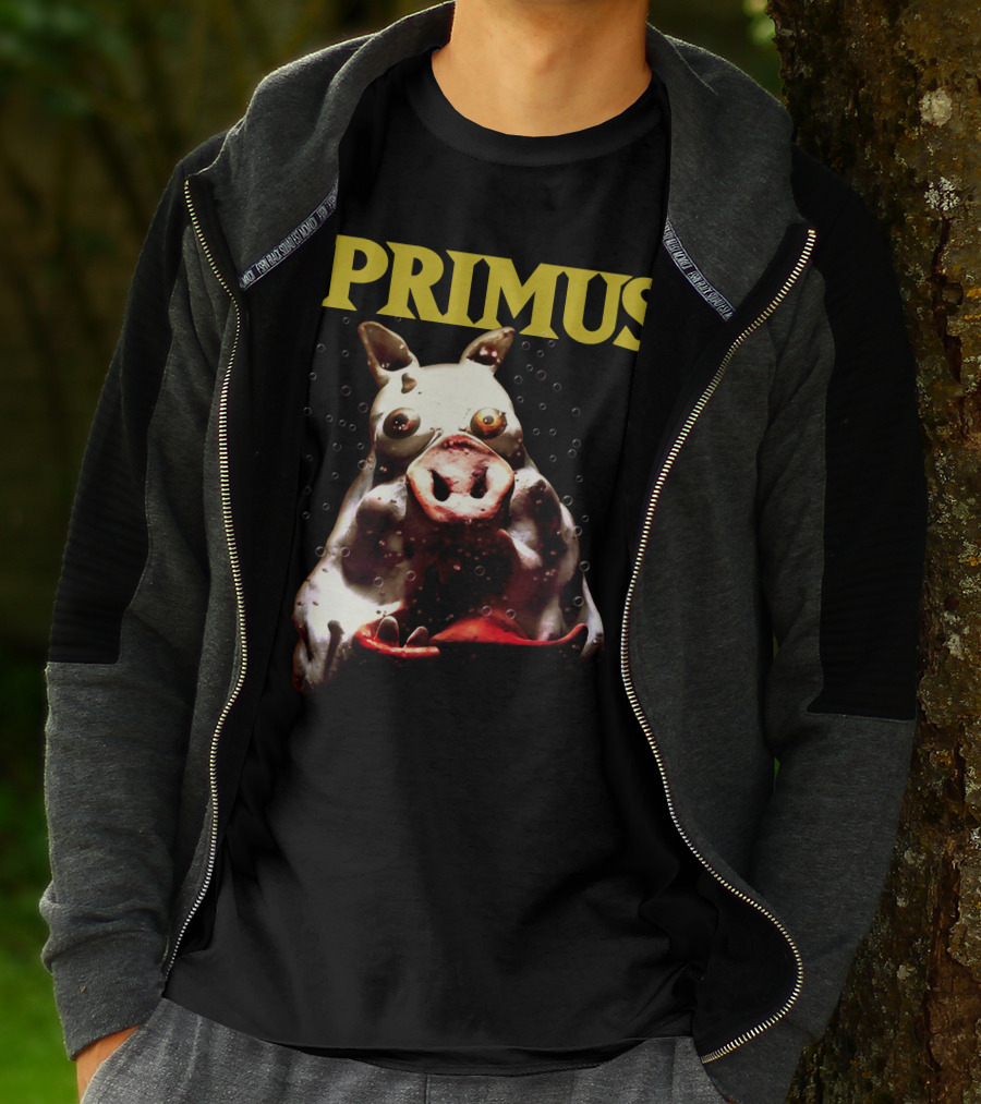 Primus Cow Imagery With Bubbles T-Shirt