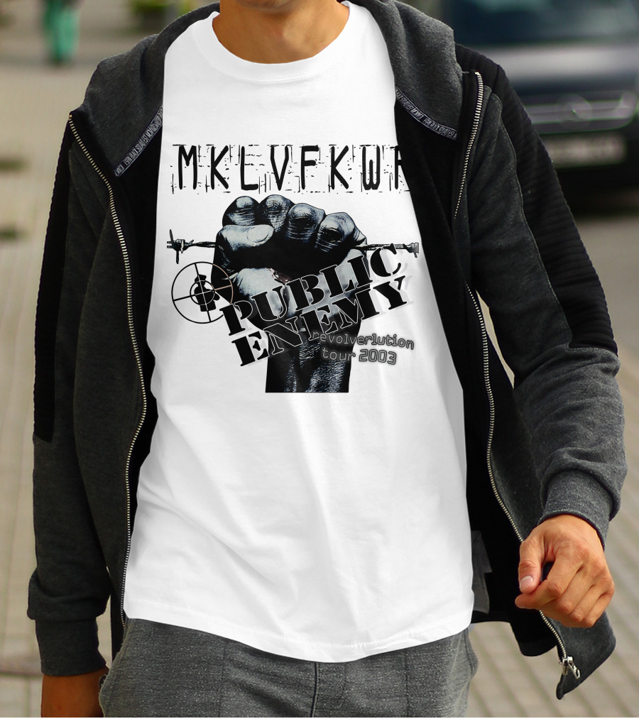 Mklvfkwr Public Enemy Revolverlution Tour 2003 T-Shirt