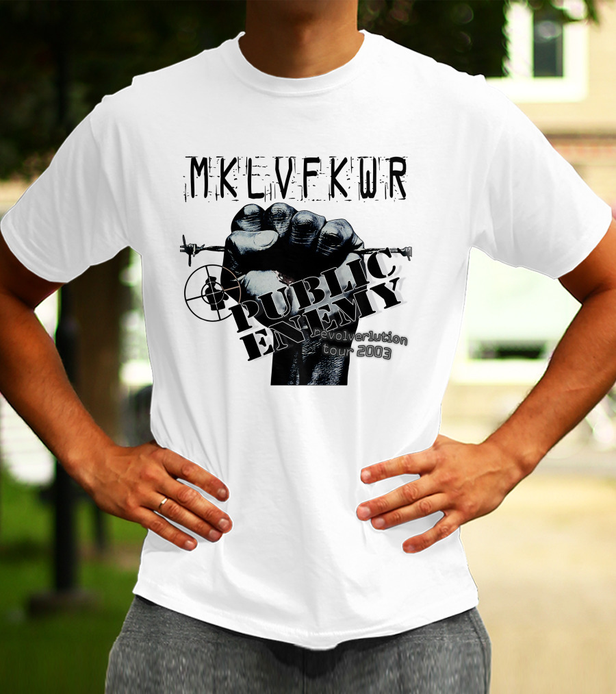 Mklvfkwr Public Enemy Revolverlution Tour 2003 T-Shirt