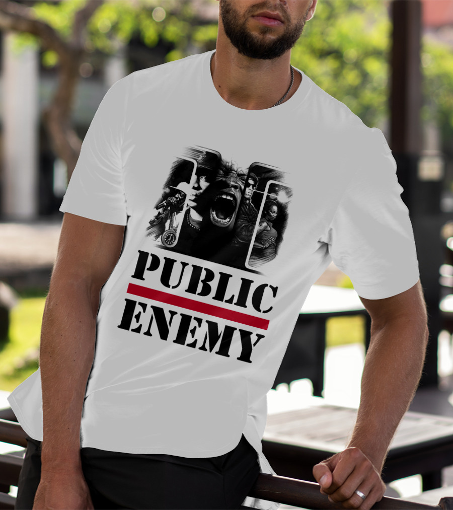 Public Enemy Retro Hip-Hop Icons T-Shirt