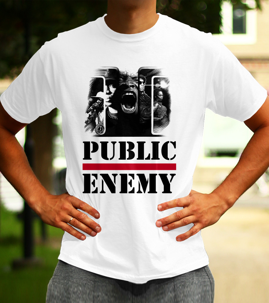 Public Enemy Retro Hip-Hop Icons T-Shirt